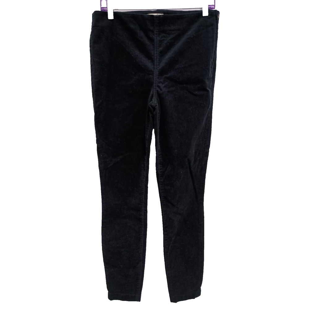 Tory Burch Womens Pants Size 30 Black Corduroy Skinny Leg Classic Preppy NEW